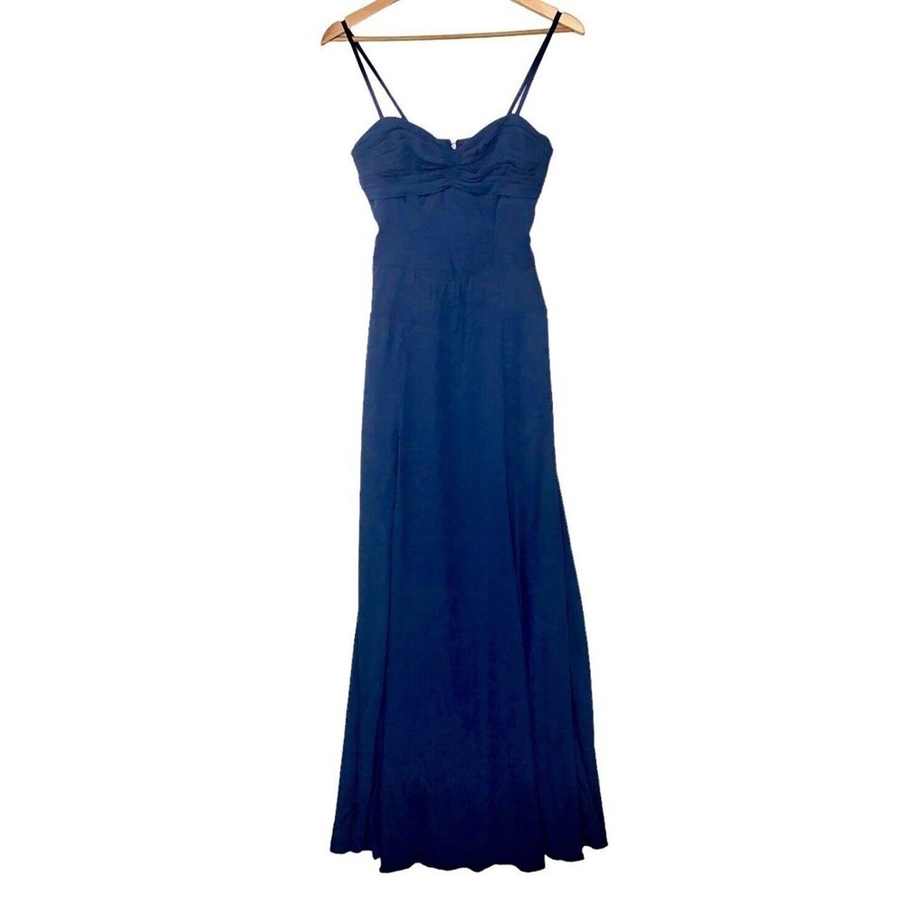 Fame And Partners Crepe Maxi Dress Womens Size 2 Sweetheart Neckline $349 Nwt